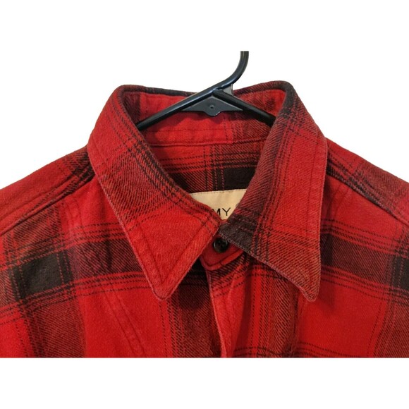 Stormy Kromer 1903 Flannel Shirt Buffalo Plaid Red Men's Medium Made In USA - Picture 2 of 14